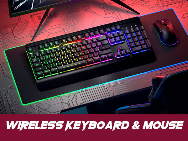 Gaming Keyboard and Mouse Combo Wireless