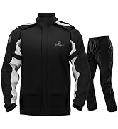 IRON JIA'S Rain Suit, Motorcycle Rain Gear for Men & Women, Waterproof Jacket and Pants, Breathab...