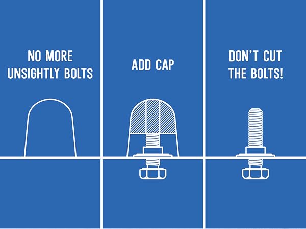 Stinky John's Tall Toilet Bolt Caps