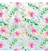 Coavas Stained Glass Window Privacy Film Magnolia Floral Decorative Static Cling Rainbow Decals N...