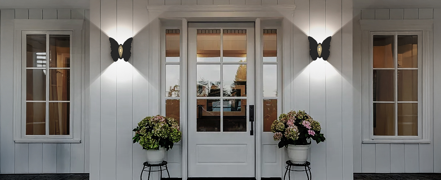 Porch led battery powered lights