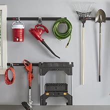 Rubbermaid fasttrack garage storage organization kit