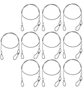 MFL. Stage Lights Safety Cables 110 lb Load Duty 31.5'' Stainless Steel Security Rope for Party L...
