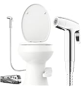 Terapaton RV Bidet Sprayer, RV Handheld Bidet with Water Hose & RV Fitting, Wall-Mount Toilet Spr...