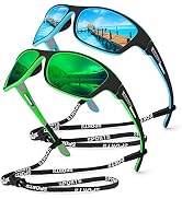KUGUAOK Polarized Sports Sunglasses for Men Driving Cycling Fishing Sun Glasses 100% UV Protectio...