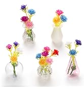 GOOZADA 5 Pack Mini Vase Magnets for Fridge, Mini Glass Vase Magnets,3D Tiny Pot Vases Magnet for...
