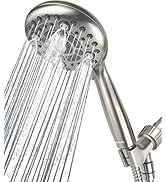 DAKINGS 6 Spray Modes High Pressure Handheld Showerhead Set Upgraded 5 Inches Shower Head with Ha...