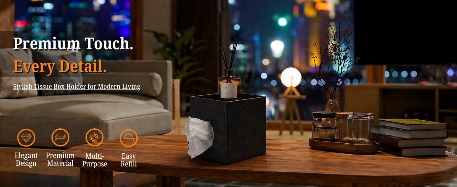 LAMOTI square tissue box cover