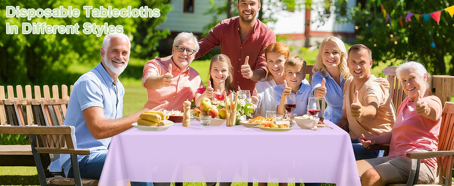 Plastic Table Cloths for Parties Disposable