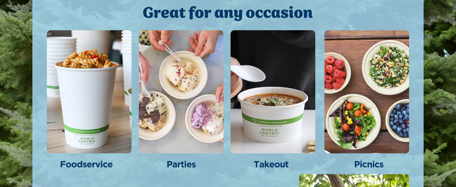 Great for any occassion, foodservice, parties, picnics, takeout