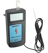 allsun Digital Electric Fence Tester Fault Voltage Meter, Auto On/Off for Pulse Detection 300V-99...