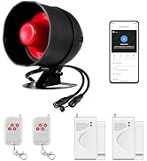 WiFi Alarm Home Security System, Wireless Alarm Security System with Loud 120dB Window Door Alarm...