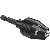 LaBear Drill Chuck Keyless Mini 3-Jaw Adapter with Quick-change 1/4" Hex Shank to Hold 1.5-6mm Al...