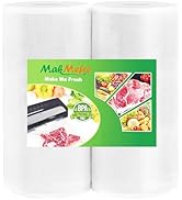 MakMeFre 2Pack (Total 100Feet) 8x50 Vacuum Sealer Bags Rolls with BPA Free,Heavy Duty Vacuum Food...