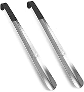 HOUNDSBAY 2 Pack Metal Shoe Horn Long Handle for Men 16.5", Extra Long Shoe Horn for Seniors Wome...