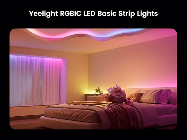 Smart RGBIC Light Strip for bedroom/ Livingroom/ Gaming Room/ Christmas