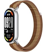 OUTPUTBT Watch Band with Metal Adatper for Xiaomi Smart Band 10/9/8 Replacement Strap Nylon Sport...
