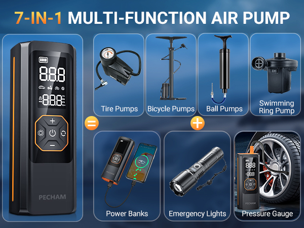 Tire Inflator Portable Air Pump
