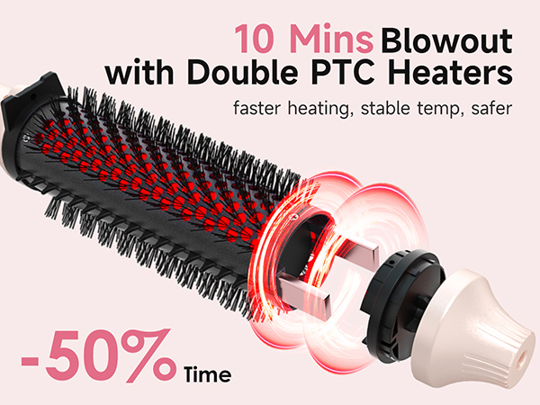dual heaters thermal brush