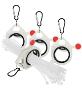 Uonlytech 4pcs Zip Tie Holders Zip Tie Organizer Portable Plastic Cable Ties Holder Cable Managem...