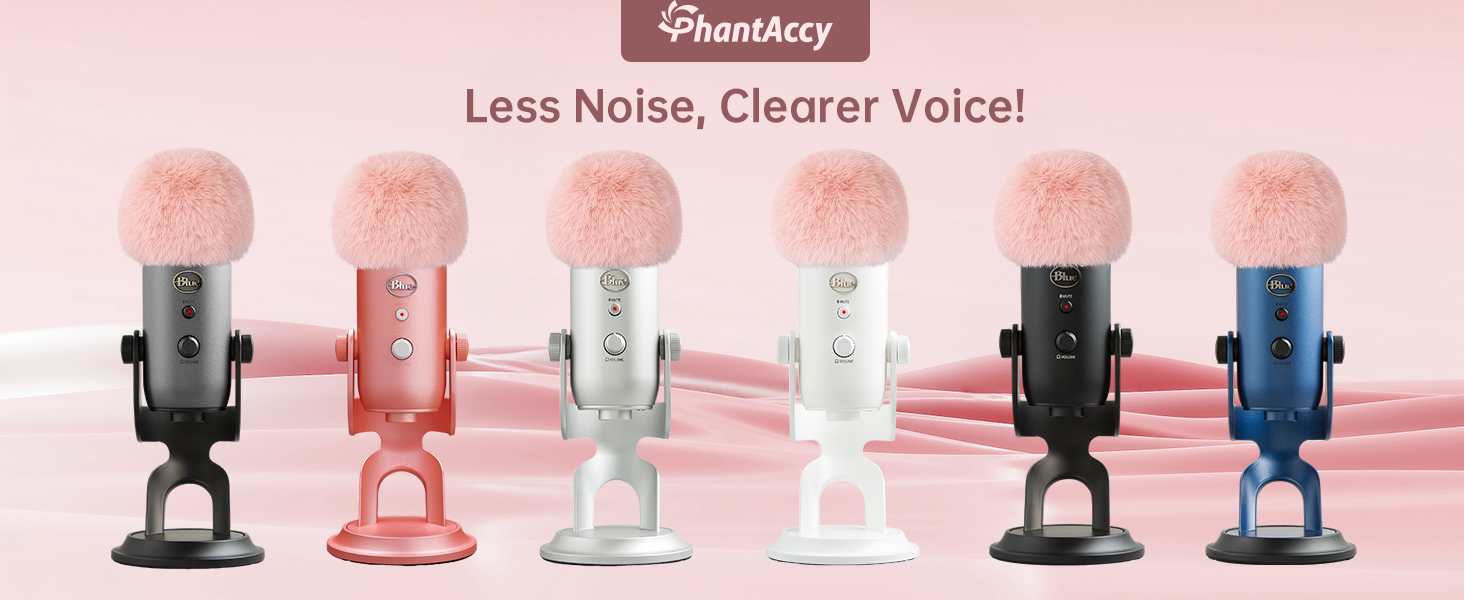 Premium Mic Cover for Blue Yeti/Yeti X/Nano/Yeti Pro/AM8/SoloCast and More USB Mics