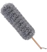 Microfiber Duster for Cleaning, Hand Washable Dust Brush Bendable Head Non-Scratch for Office, Ca...