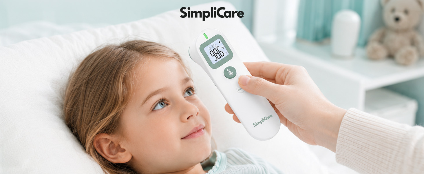 SimpliCare FC-IR206 infrared thermometer with forehead and object mode features