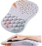 Laokiiy Mouse Pad Wrist Support, Ergonomic Mouse Pad with Wrist Rest, Comfortable Computer Mouse ...