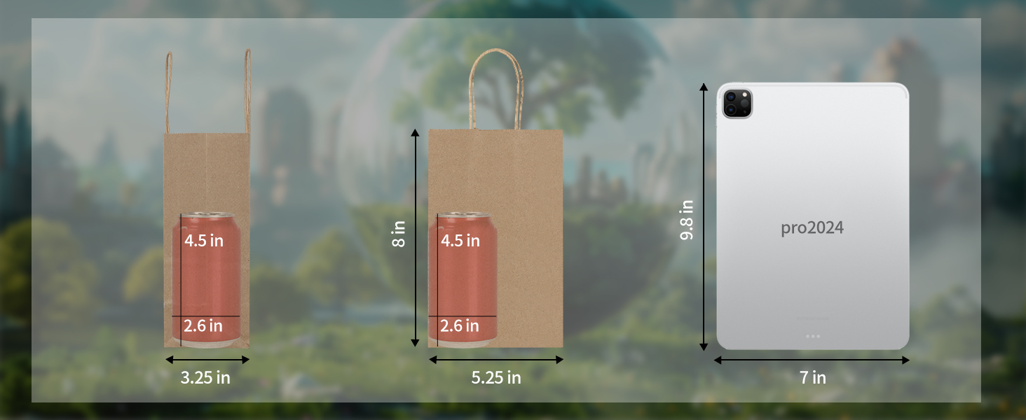 Small Kraft Paper Bags with Handles
