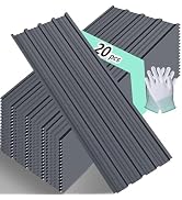 Metal Roofing Panels - Corrugated Galvanized Roof Panels 20 Pcs Waterproof Siding Panels for Outd...