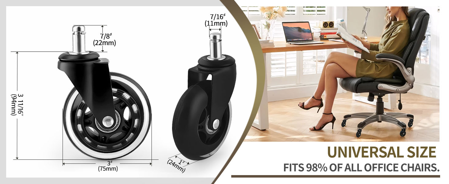 Universal Fit for Most Office Chairs