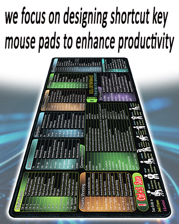 excel cheat sheet desk pad