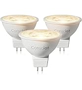 Consciot GU5.3 LED Bulb Dimmable, 5W (50W Equivalent), 2700K Soft White Light Bulb with 500lm 40°...