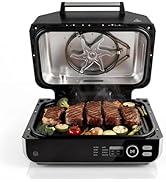 OLIXIS Electric Grill Outdoor/Indoor, 8-in-1 Multifunctional Large Electric BBQ Grill for Air Fry...