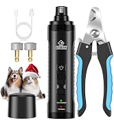 VIWIK Dog Nail Grinder, Dog Nail Trimmers for Large Medium Small Dogs & Cats, Super Quiet Electri...