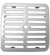 GSW Cast Iron Porcelain Floor Sink Top Grate with Ceramic Surface FS-TF, 9-?” x 9-?” x 1-¼” - Per...