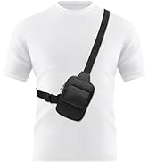 Peicees Mini Sling Bag with Flip Pocket Small Crossbody Bags for Women Men