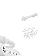 Itramax 12V DC Extension Cable 20ft 2Pack,Flat 5.5mm x 2.1mm 22 AWG Power Supply Extended Cord,55...