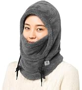 ShinHye Windproof Fleece Balaclava for Women & Men, Thermal Ski Mask & Neck Warmer for Cold Weather