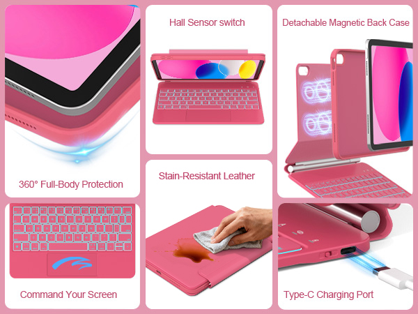 ipad a16 detach case and keyboard