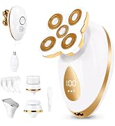 5-in-1 Electric Razors for Women, Rechargeable Full Body Electric Shaver | Portable Waterproof We...