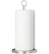 Paper Towel Holder Countertop, Stainless Steel Paper Towel Holder for Standard & Jumbo Rolls, Sil...