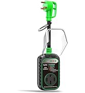 EyGde 30 Amp to 50 Amp RV Adapter with Surge Protector - Upgraded Patented NEMA TT-30P Male to 14...