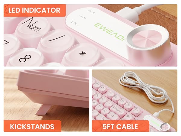 pink creamy keyboard