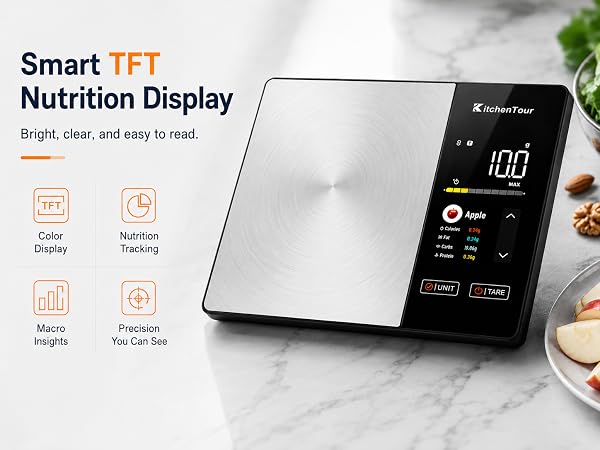 scale with smart tft displat