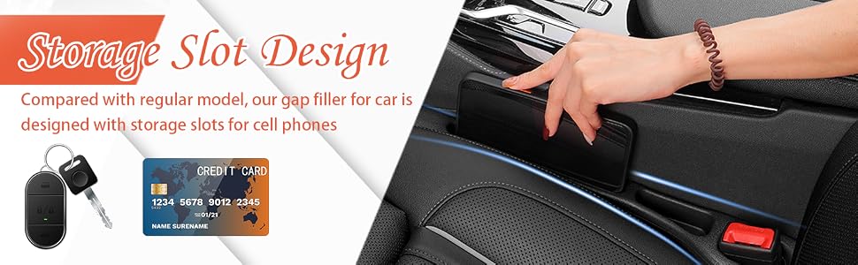 Plug & Play No Drop Seat Guard for Cars Avoid Items Falling
