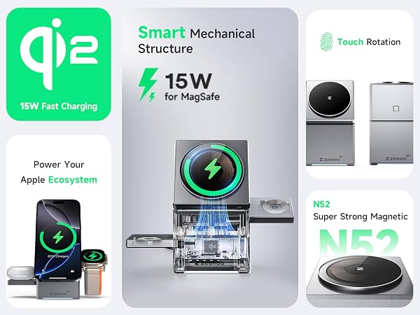 3 in 1 wireless Charging ststion