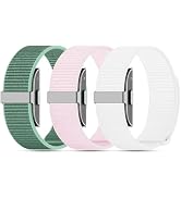 Polyjoy 3-Pack Nylon Loop Sport Replacement Bands Compatible with Hume Health Band, Soft Breathab...