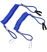 Riyitauto 2pcs Outboard Engine Ignition Emergency PWC Jet Ski WaveRunner Key Lanyard Stop Kill Sw...