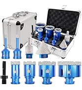 Diamond Core Drill Bit Set BRSCHNITT Diamond Hole Saw for Porcelain Tile Ceramic Marble Granite D...